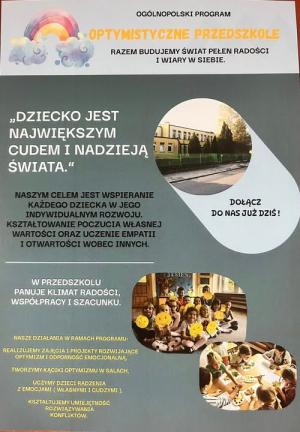 Ogólnopolski Program " Optymistyczne Przedszkole "